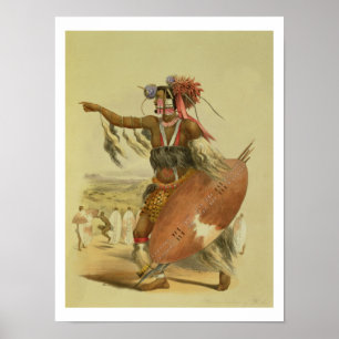 Poster Guerreiro do tribo Zulu, Utimuni, sobrinho de