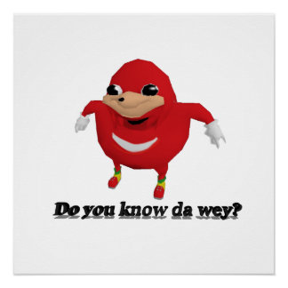 Pôster Guerreiro do Uganda Knuckles