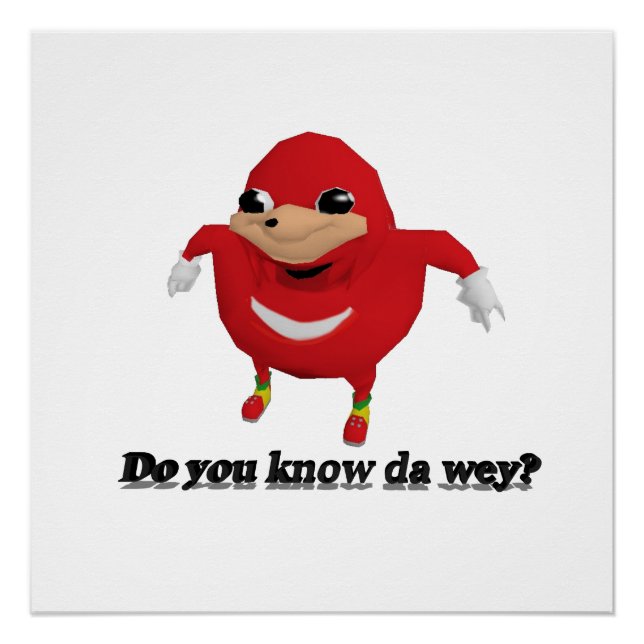 Pôster Guerreiro do Uganda Knuckles (Frente)