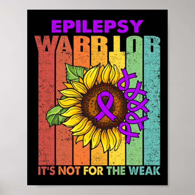 Poster Guerreiro Epilepsia Não é para os fracos (Frente)