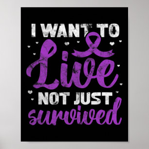 Poster Guerreiro, Eu Quero Viver Não Apenas Grunge Sobrev