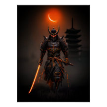 Guerreiro Futurista Samurai Ciberpunk