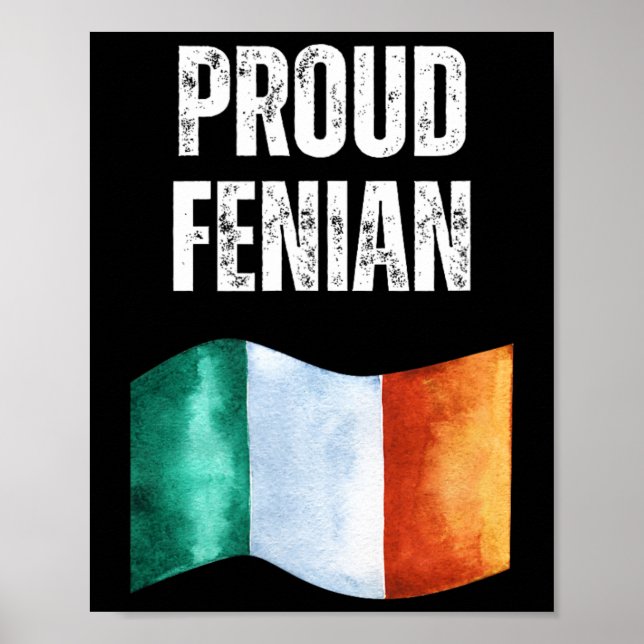 Poster Guerreiro Irlandês Orgulhoso Roupas Republicanas I (Frente)
