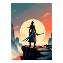 Guerreiro Minimalista com Jogos de Espada