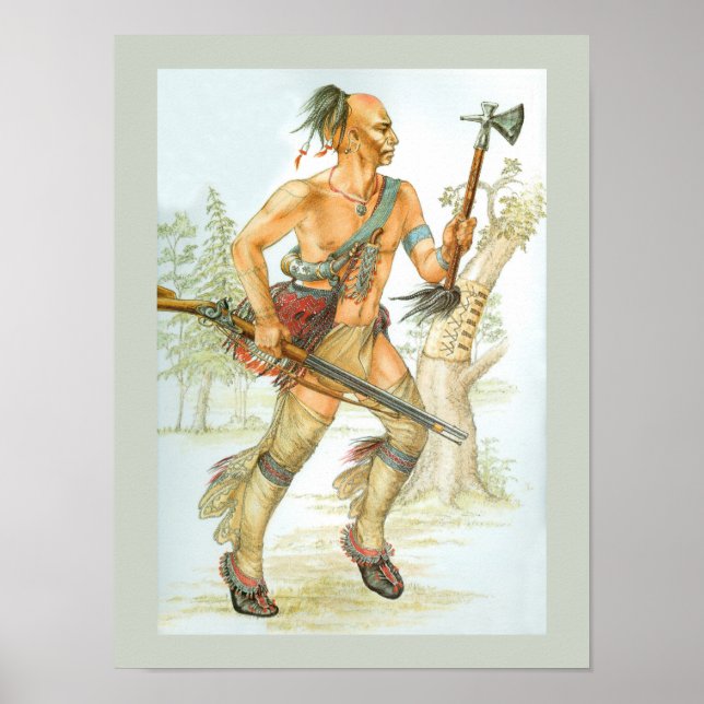 Pôster guerreiro Mohawk (Frente)