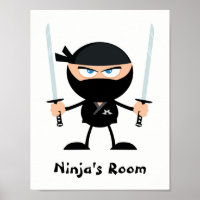 Guerreiro Ninja Ninja Personalizado - Duas Katana