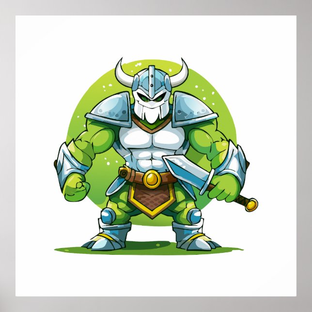 Poster guerreiro orc (Frente)