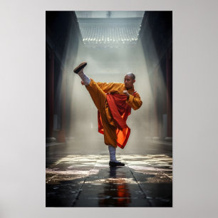 Poster Guerreiro Shaolin Kung Fu