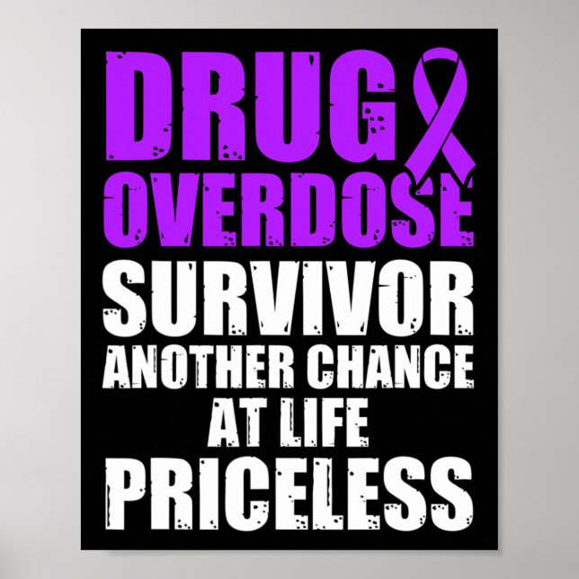 Poster Guerreiro Sobrevivente Consciente de Overdose de D (Frente)