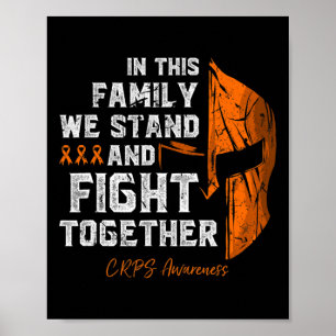 Poster Guerreiro Spartan de Suporte à Família de Conscien