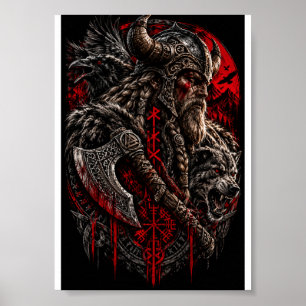 Poster Guerreiro Viking – Lenda Nórdica