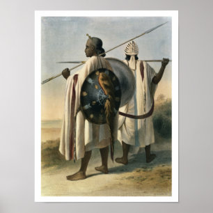 Pôster Guerreiros Abyssinian, ilustração 'do vale