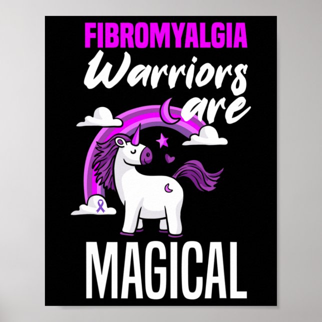Poster Guerreiros de Fibromialgia São Fibromia Magia Unic (Frente)