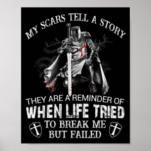 Poster Guerreiros Templários Cristãos Minha S Conta Uma H