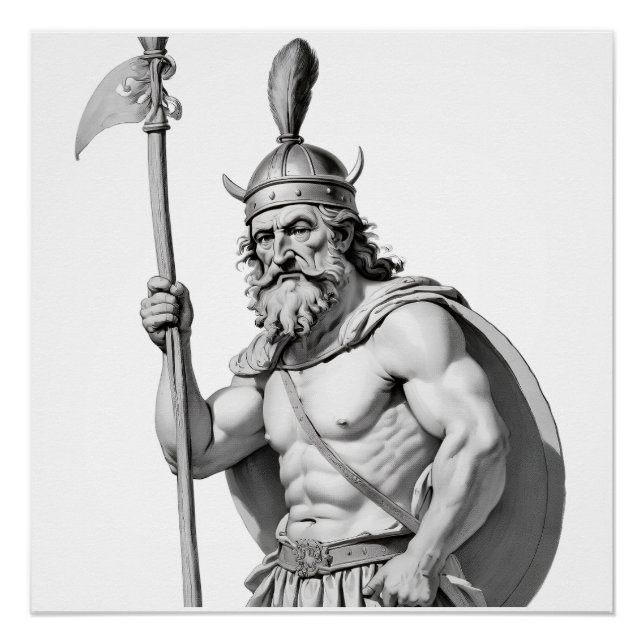 Pôster Guerrier viking.  (Frente)