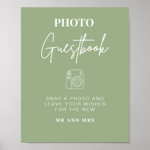 Poster Guestbook Fotográfico Sinal de Casamento Minimal