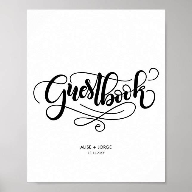 Poster Guestbook - Personalizado (Frente)