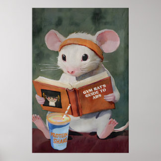 Poster Guia Caprichoso do Rato de Academia para Abdominai