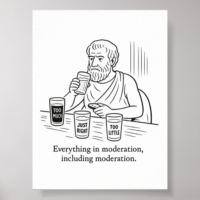 Poster Guia de Aristóteles para Moderação (Frente)