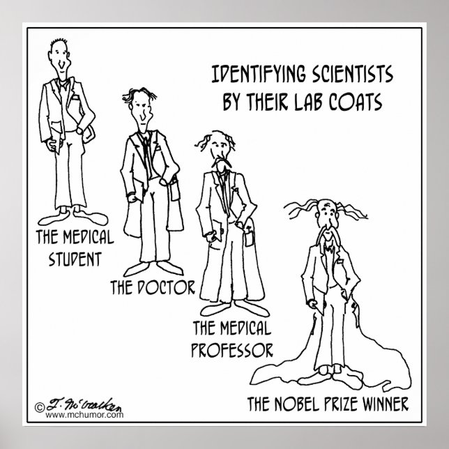 Pôster Guia De Identificação Dos Cientistas (Frente)