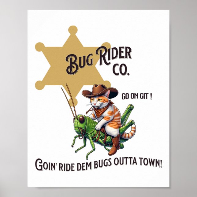 Poster Guia Gato de Cowboy Ocidental (Frente)