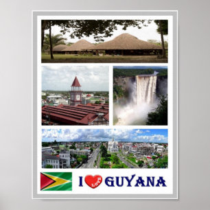 Poster Guiana - Eu Amo -