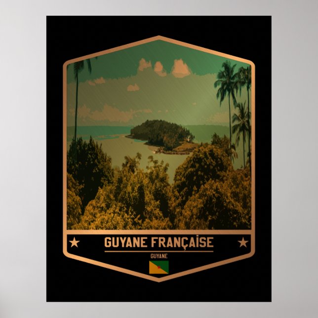 Poster Guiana Francesa (Frente)