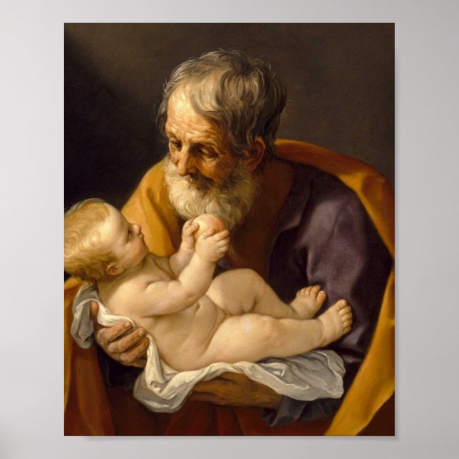 Poster Guido Reni - Saint Joseph And The Christ Child (Frente)