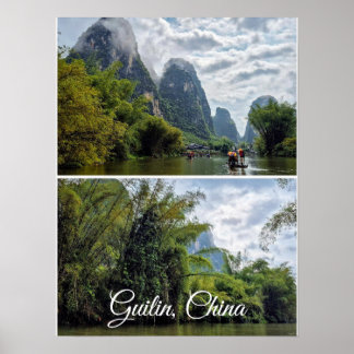 Poster Guilin, China Colagem