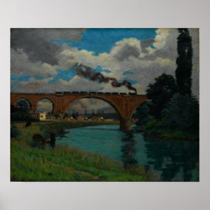 Poster Guillaumin - Ponte Ferroviária Sobre O Marne