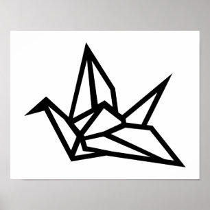 Pôster Guindaste de Origami
