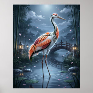 Poster Guindaste de Sushi Lua Pântano