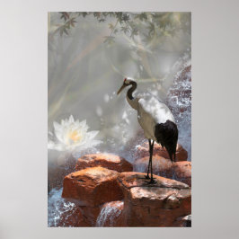 Poster guindaste japonês "Longevity"