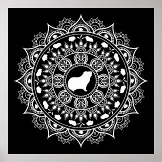 Poster Guiné Pig Mandala Art