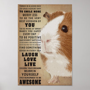 Poster Guiné Pigs Hoje É Um Bom Dia