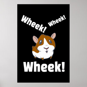 Poster Guinea pig Wheek! Wheek!