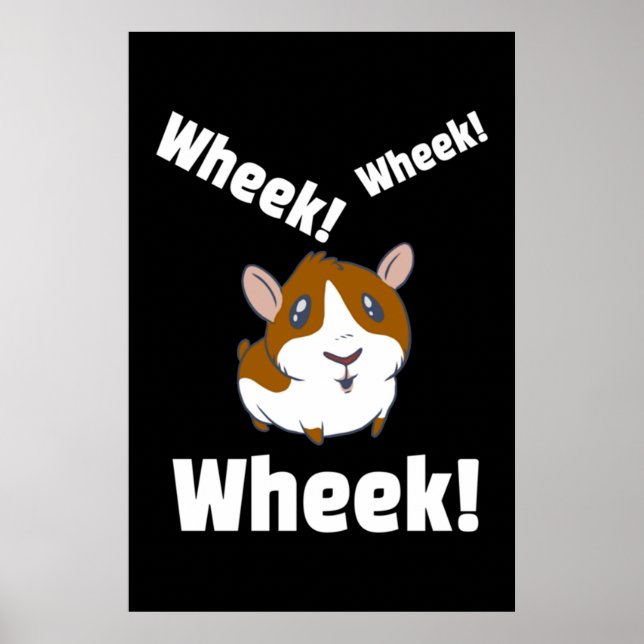 Poster Guinea pig Wheek! Wheek! (Frente)