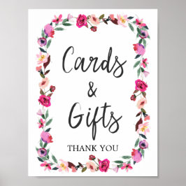 Poster Guirlanda de Flores de Contos de Fadas Românticos 