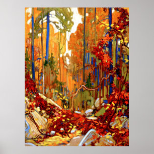 Poster Guirlanda de Outono, arte fina de Tom Thomson,