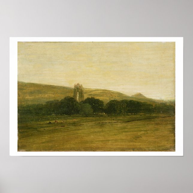 Pôster Guisborough Priory, c.1801-02 (óleo na canvas) (Frente)