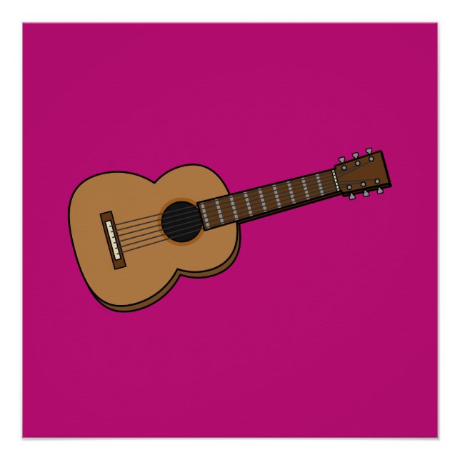 Pôster Guitar Cartoon (Frente)