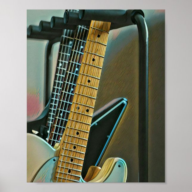 Poster guitar gift for fathers day (Frente)