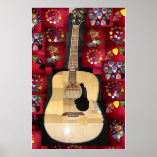 Poster Guitar Love
