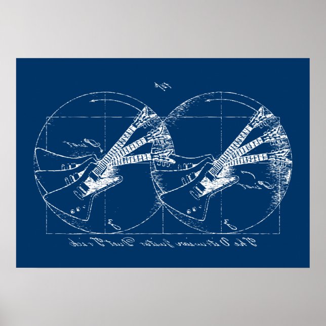 Pôster Guitares Vitruvianos (Frente)