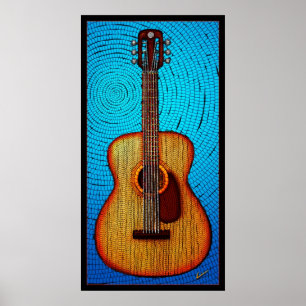 Poster Guitarra acústica