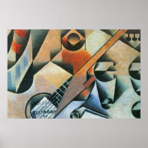 Guitarra (Banjo) e Óculos, Juan Gris, Arte Antiga