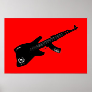 Poster Guitarra de AK 47