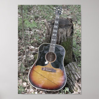 Poster Guitarra de outono