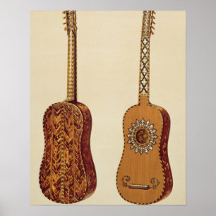 Pôster Guitarra de Rizzio, "dos instrumentos musicais"