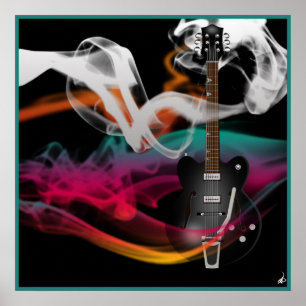Pôster Guitarra de Smokin